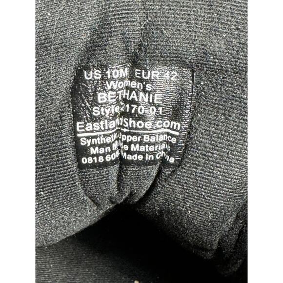 Eastland Women's Size 10 M Black Bethanie Ankle Boot W/ Tweed Knit Padded Collar - Picture 8 of 10